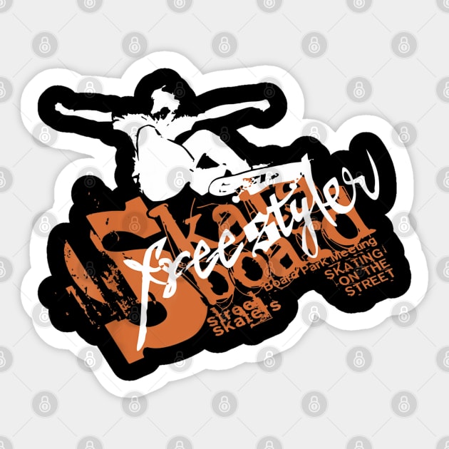 Skateboarding Sticker by arlenawyron42770